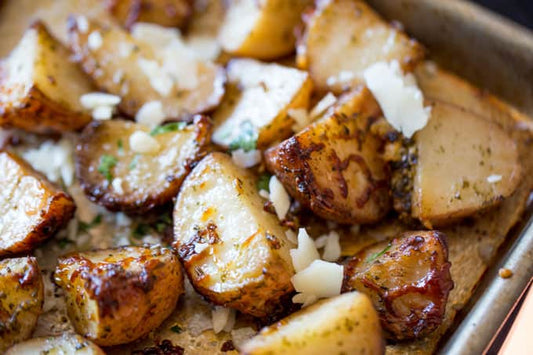 LOW CAL PARMESAN PESTO POTATOES