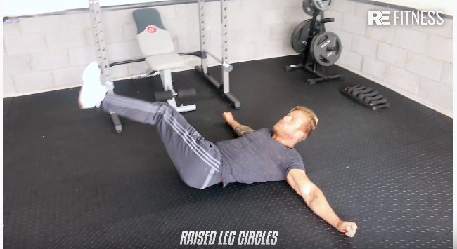 HOW TO DO RAISED LEG CIRCLES RE Fitness International