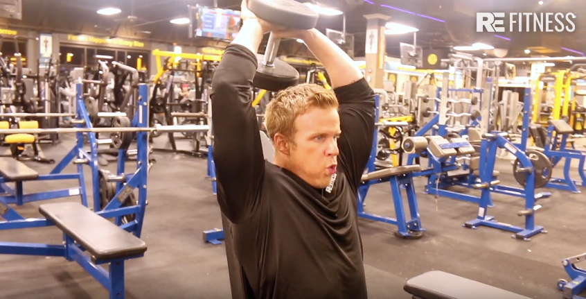 HOW TO DO TRICEP DUMBBELL OVERHEAD PRESS