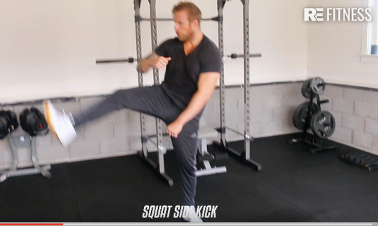 HOW TO DO A SQUAT SIDE KICK