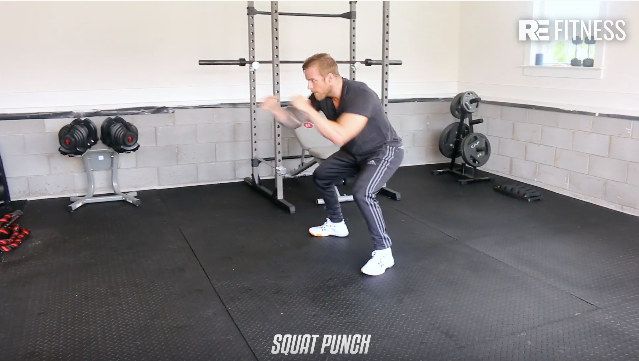 HOW TO DO A SQUAT PUNCH