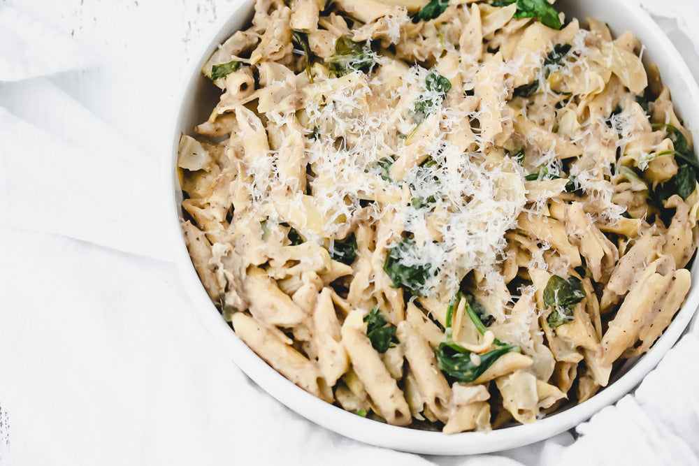 SPINACH ARTICHOKE PASTA